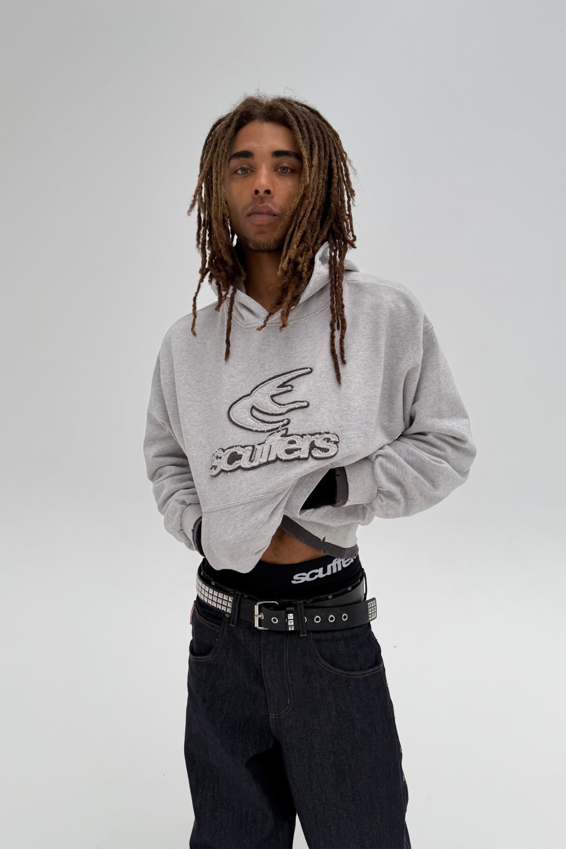 Double Light Grey Hoodie