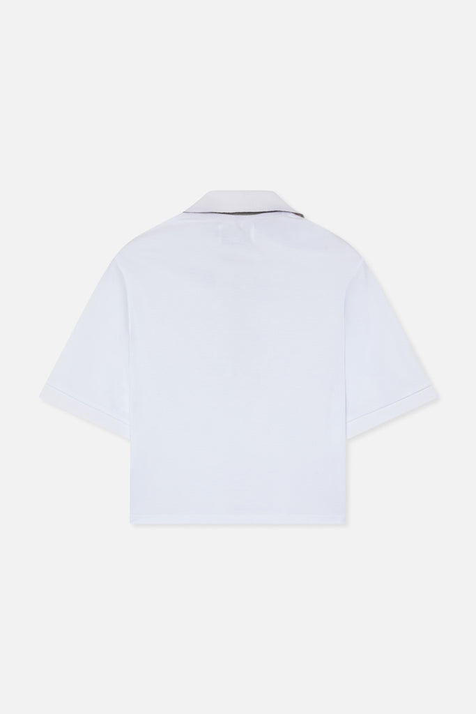 Camo White Polo