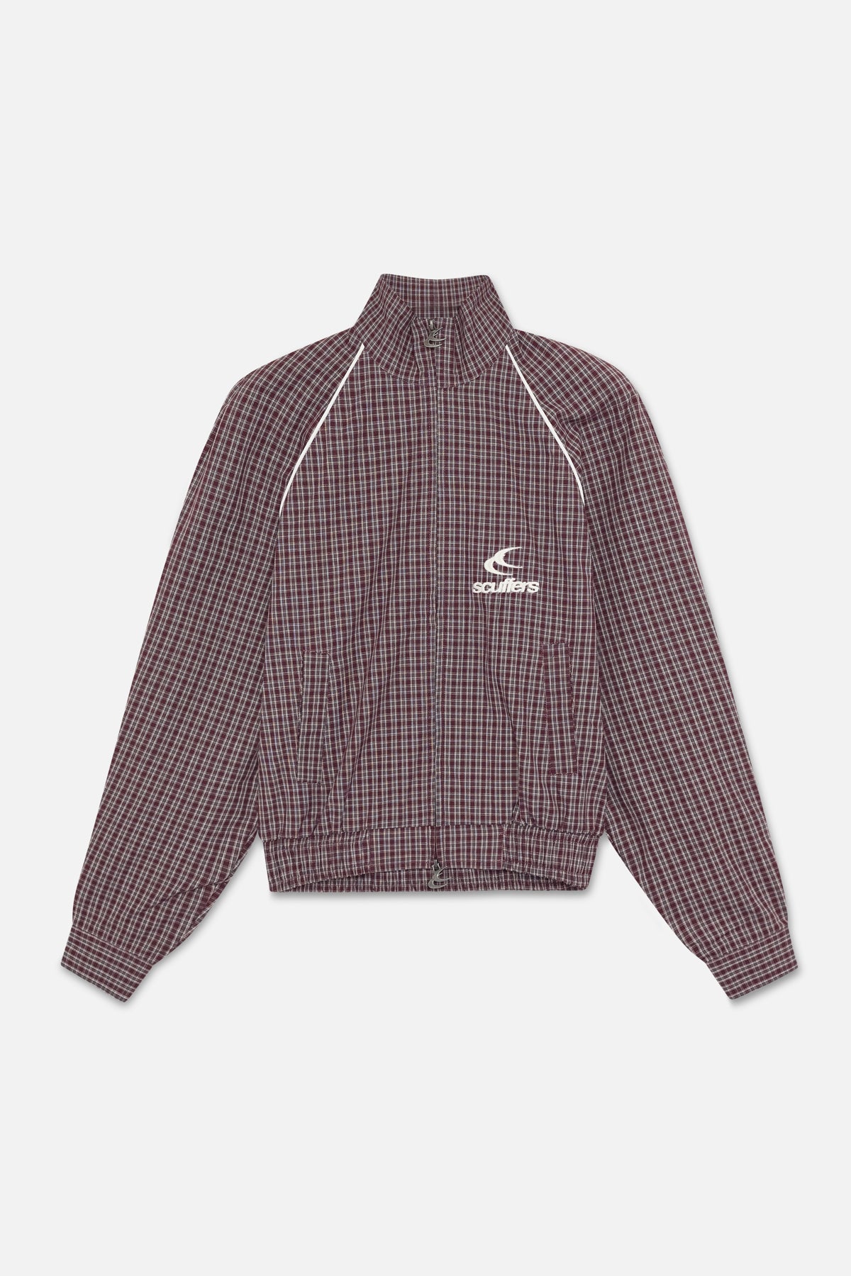 Chamise Checkered Burgundy Zipper – Scuffers