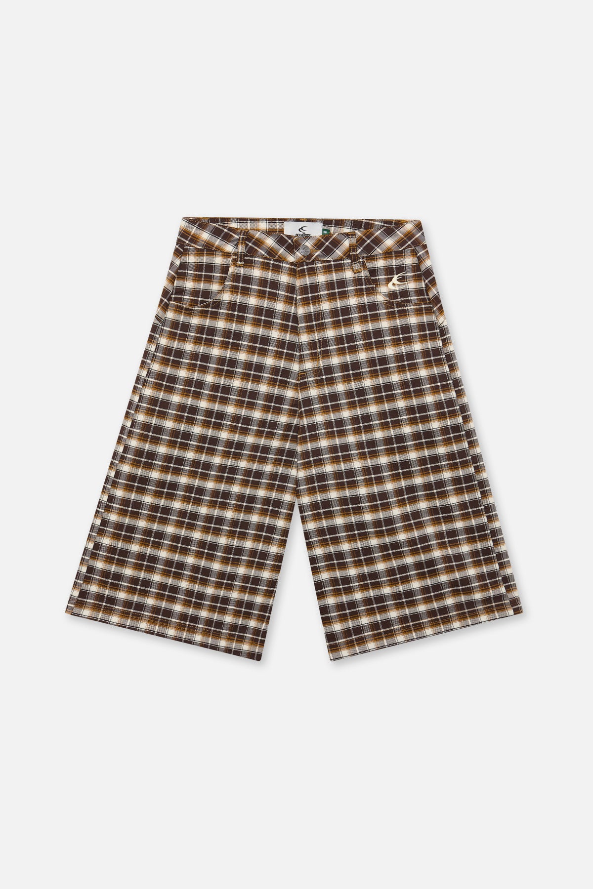 Checkered Brown Jorts