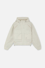Checkered Ecru Essential Windbreaker