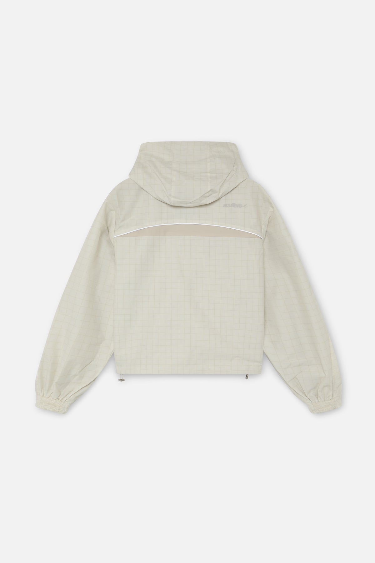 Checkered Ecru Essential Windbreaker