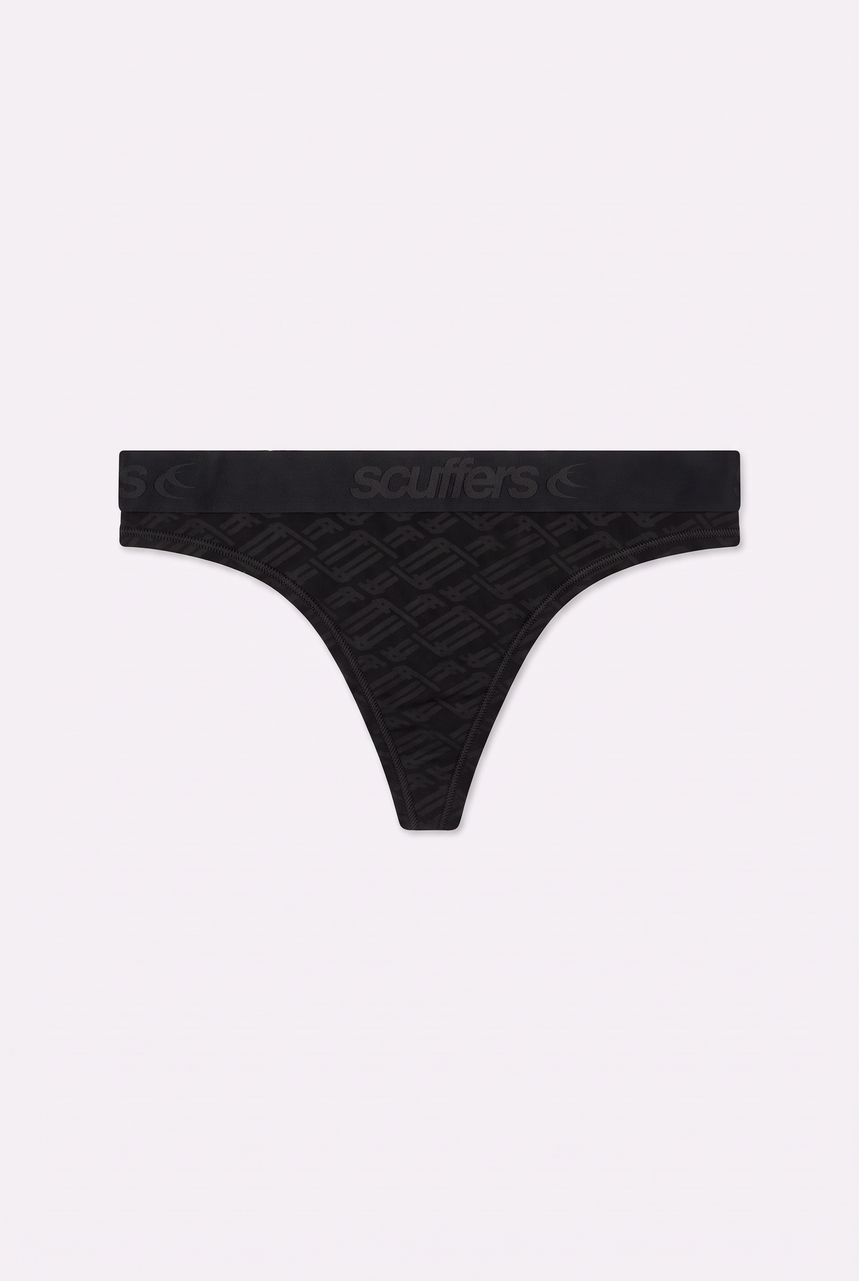 Monogram Black Underwear Panty