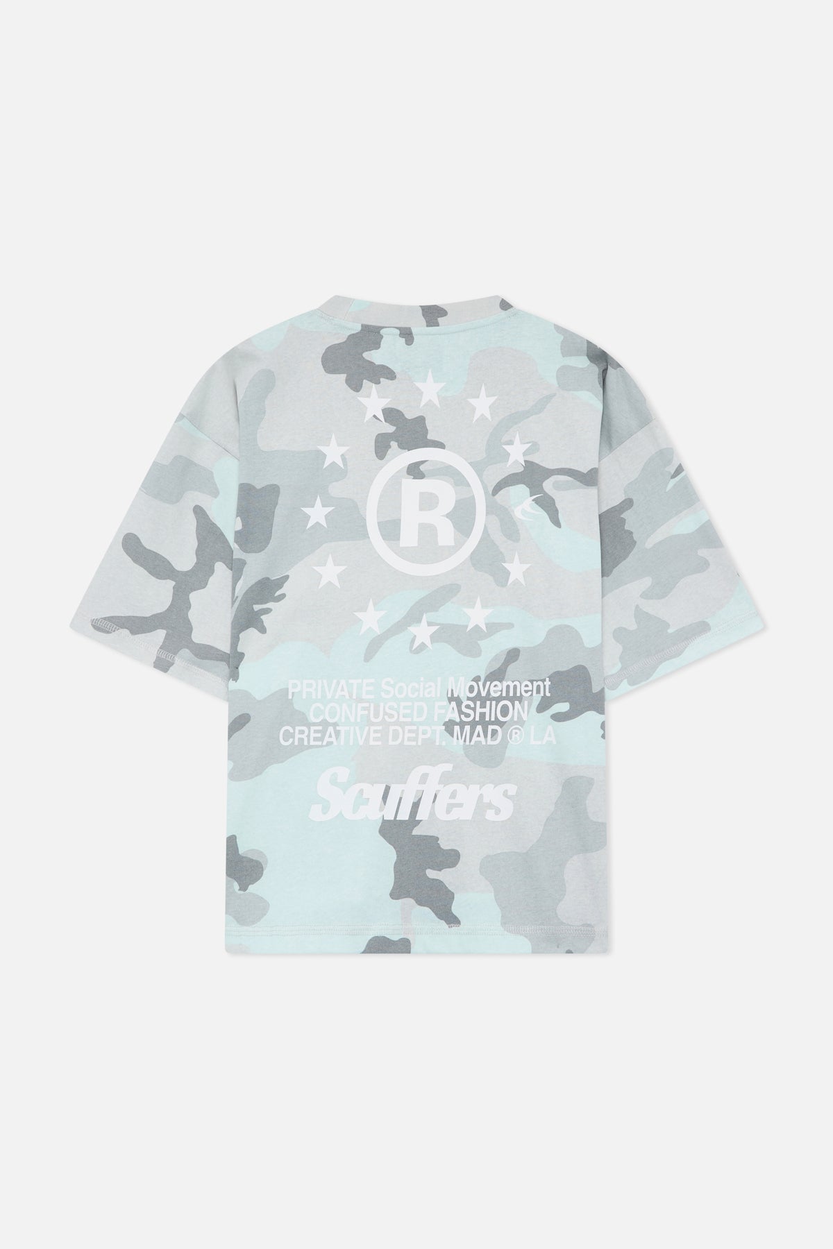 Confused Light Grey Camo T-Shirt – Scuffers