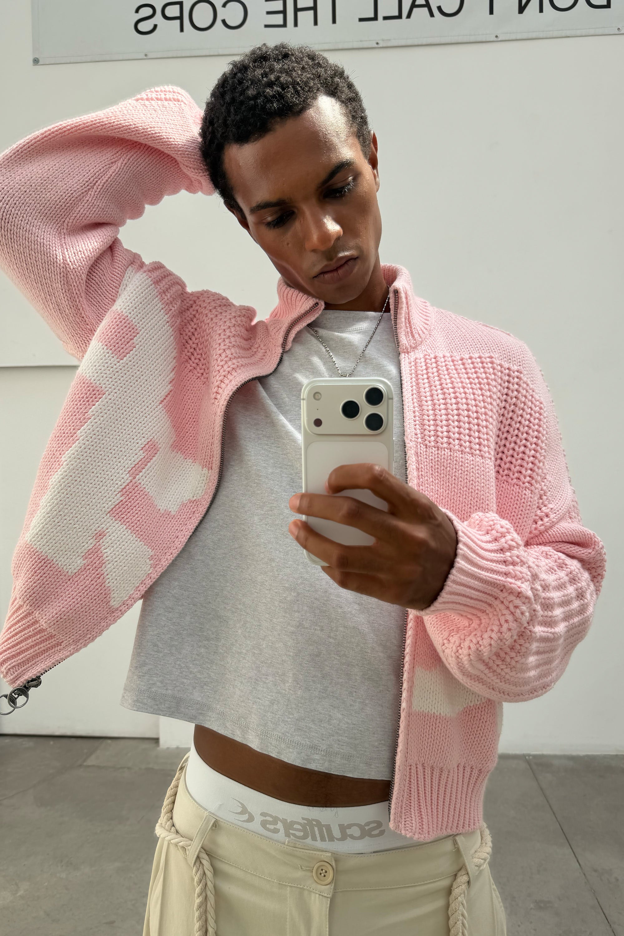 SCFF Pink Knit Zipper – Scuffers