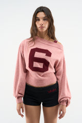 Claude Burgundy Knit