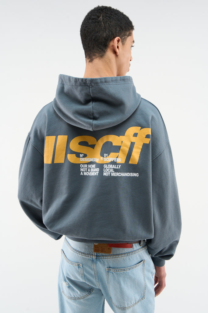 Globally Navy Hoodie - Oversized Hoodie | Scuffers