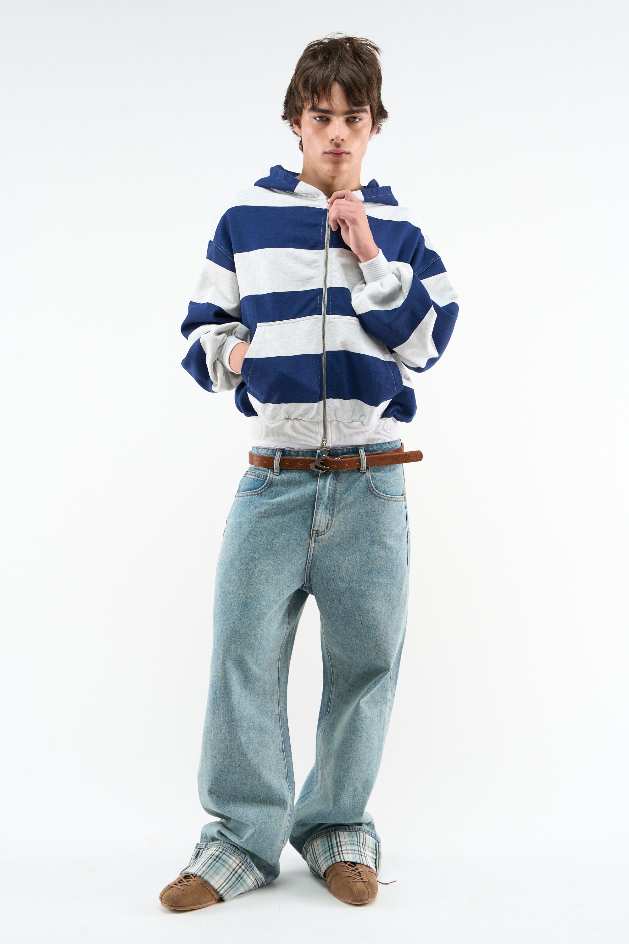 Club Navy Zipper – Scuffers