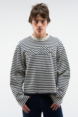 Raw Striped Navy Longsleeve