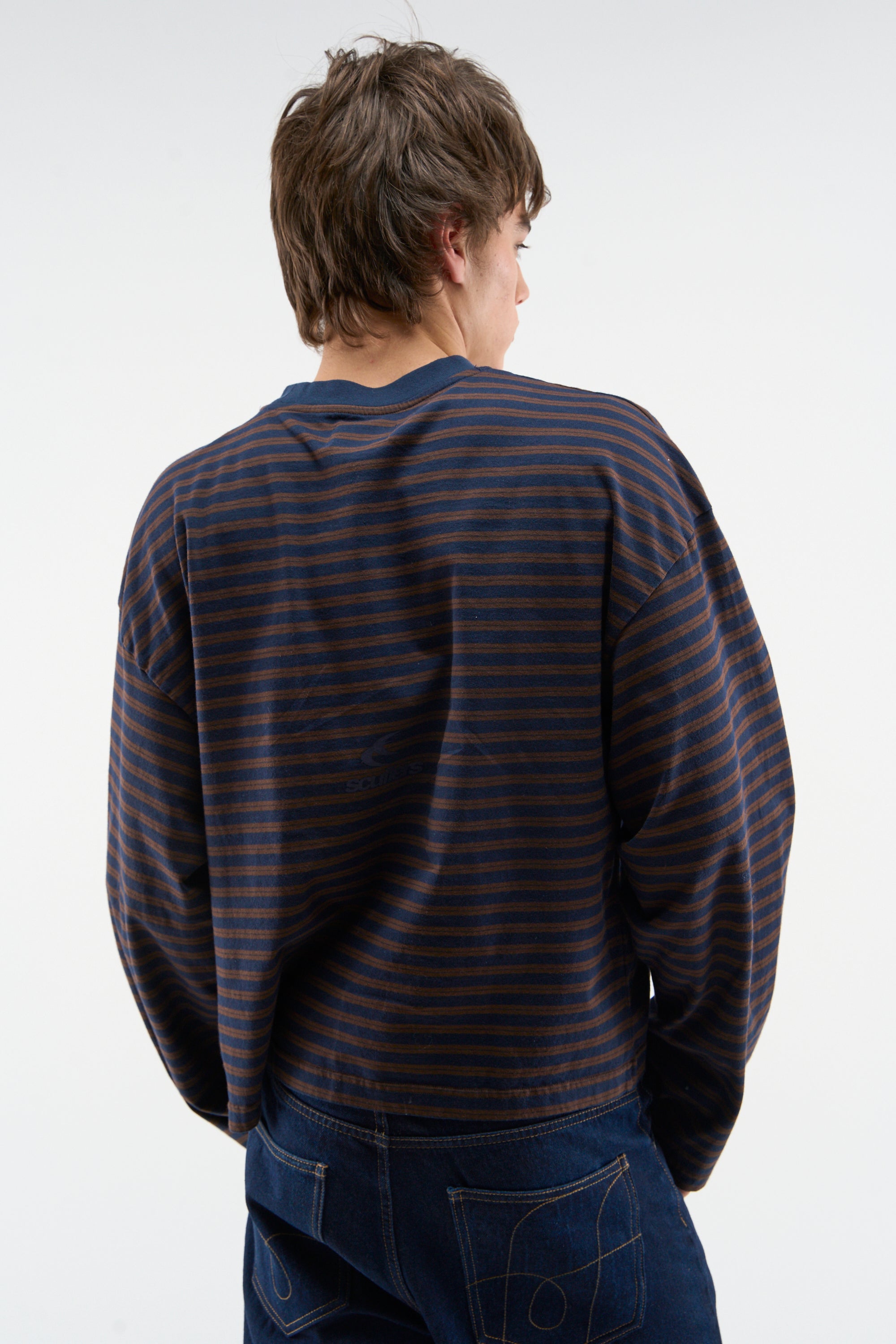 Raw Striped Brown Longsleeve – Scuffers