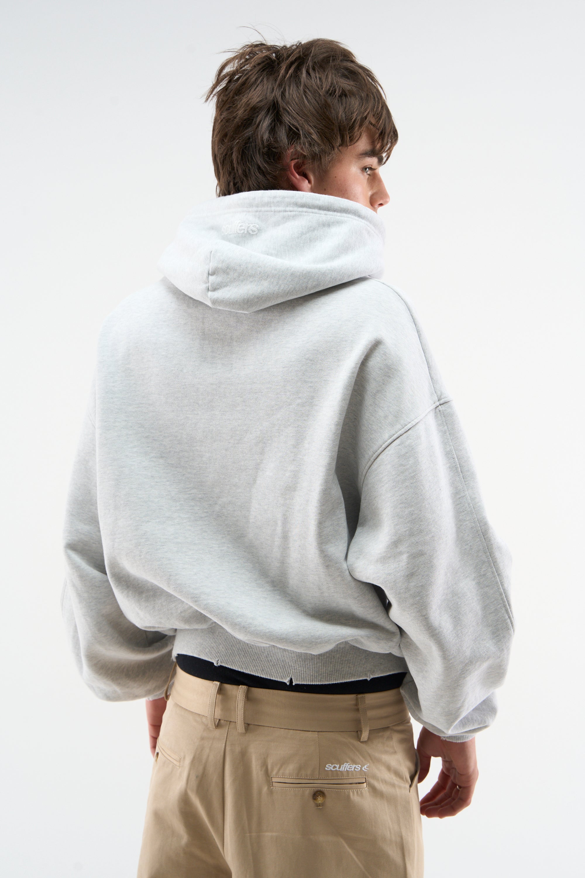 Eu Grey Melange Hoodie – Scuffers