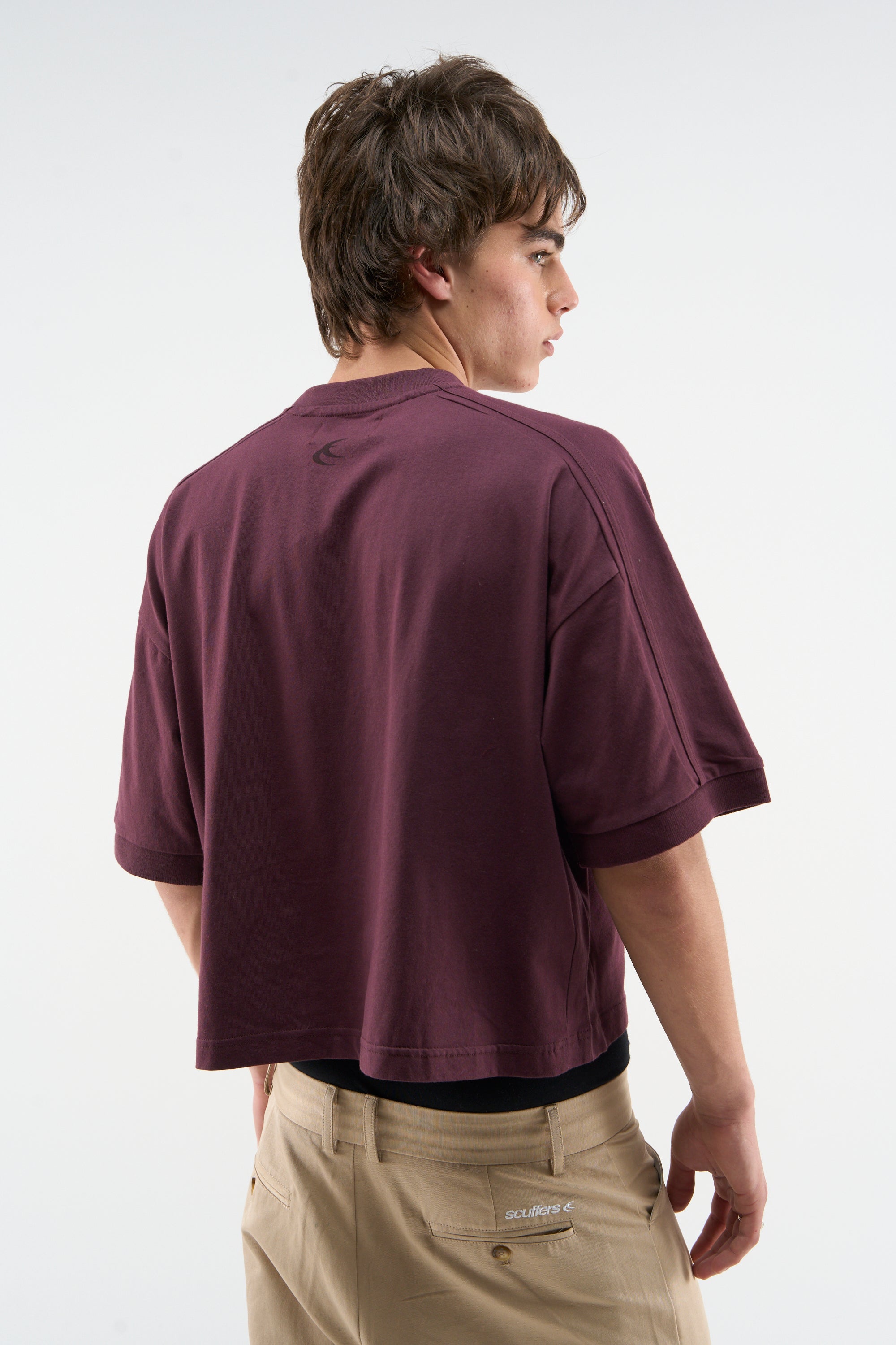 Effortless Total Burgundy T-Shirt – Scuffers