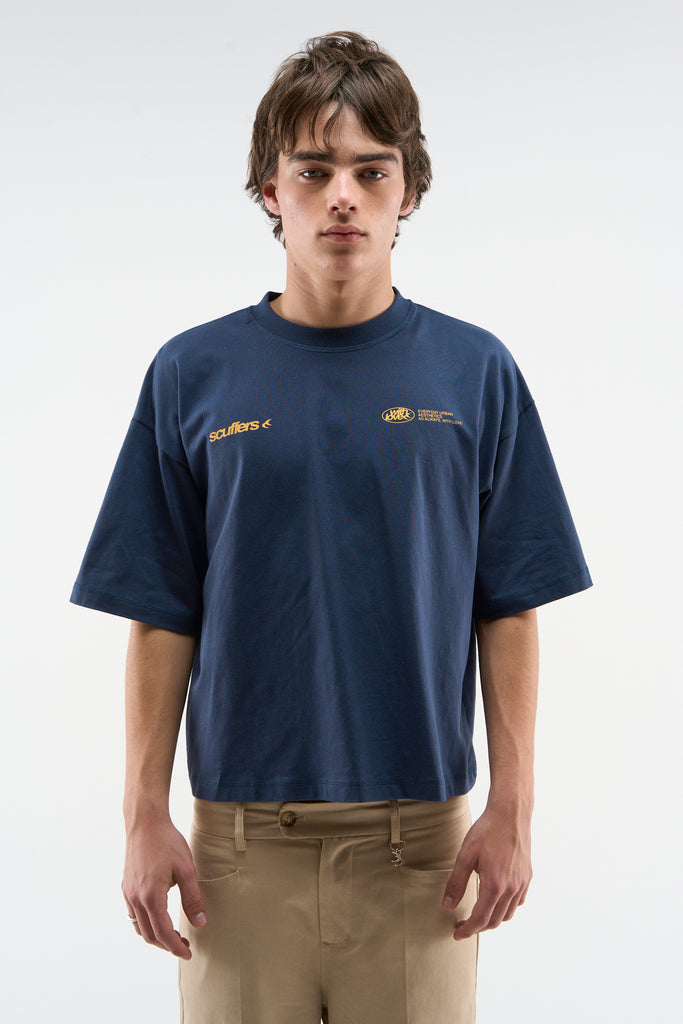 Sign Navy T-shirt - Oversized T-Shirt | Scuffers