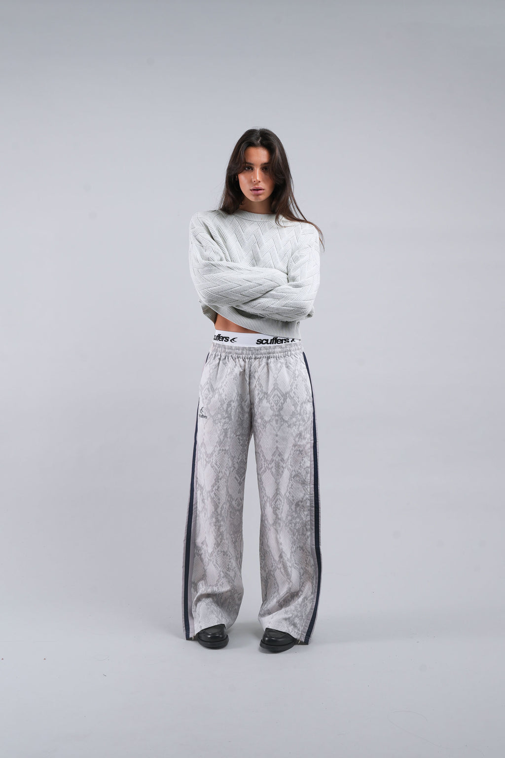 Snake Light Grey Tech Pants
