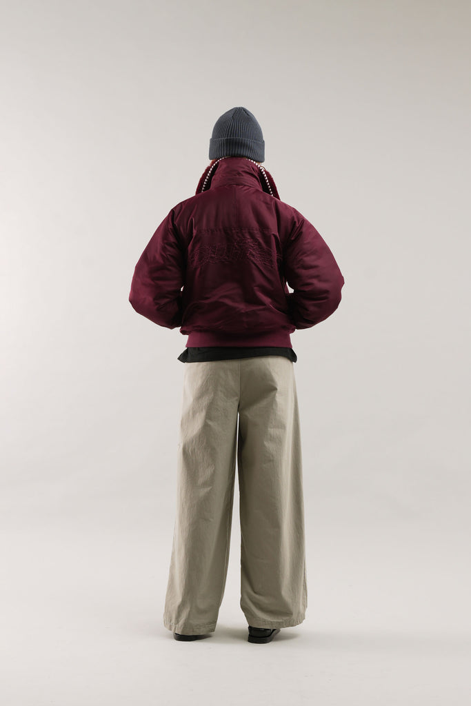 SCFF Burgundy Bomber Jacket