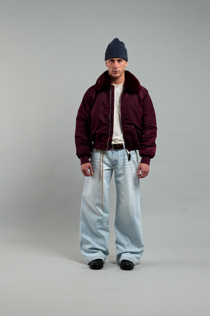 SCFF Burgundy Bomber Jacket