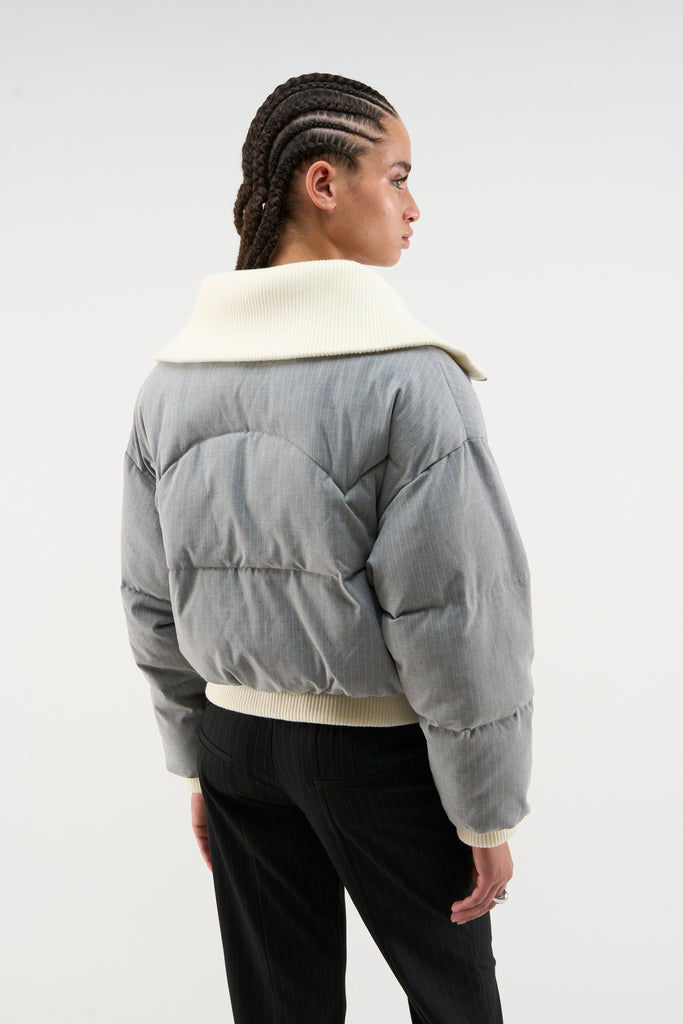 Donatello Light Grey Puffer