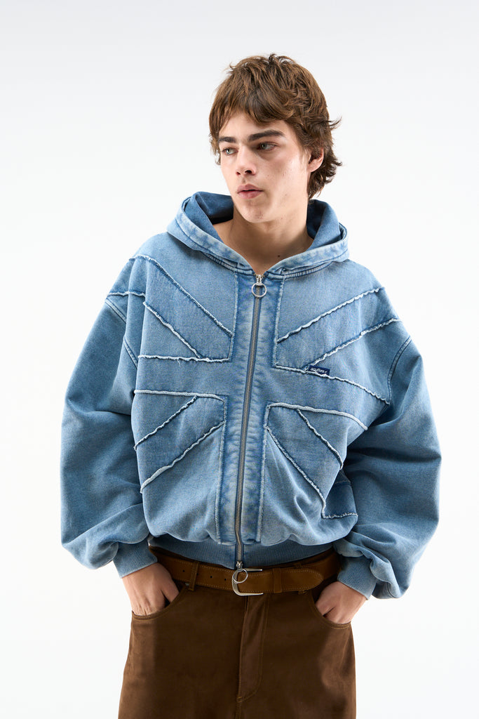 Flag Blue Zipper