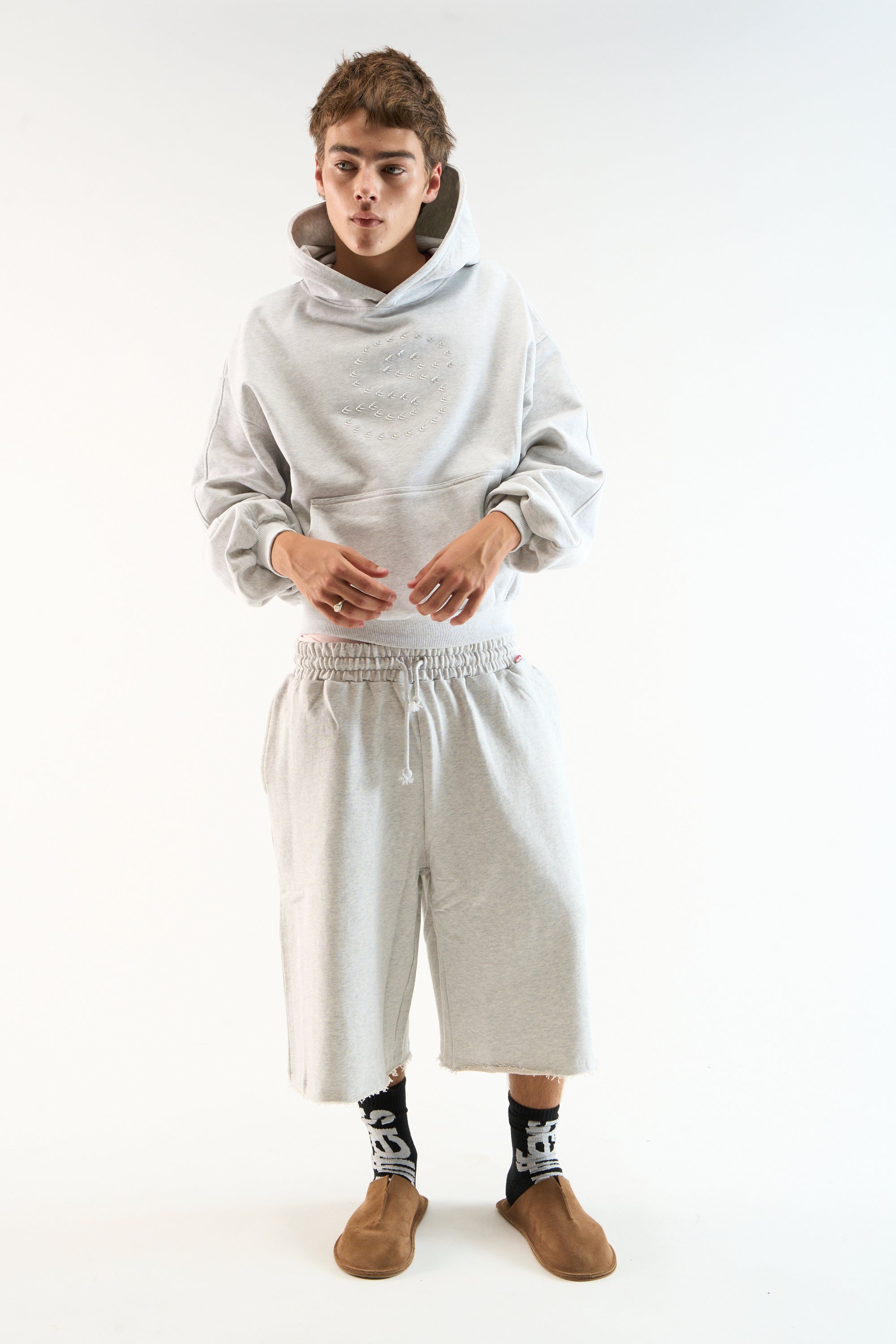 Bob Grey Melange Hoodie