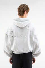 Worldwide Grey Melange Hoodie