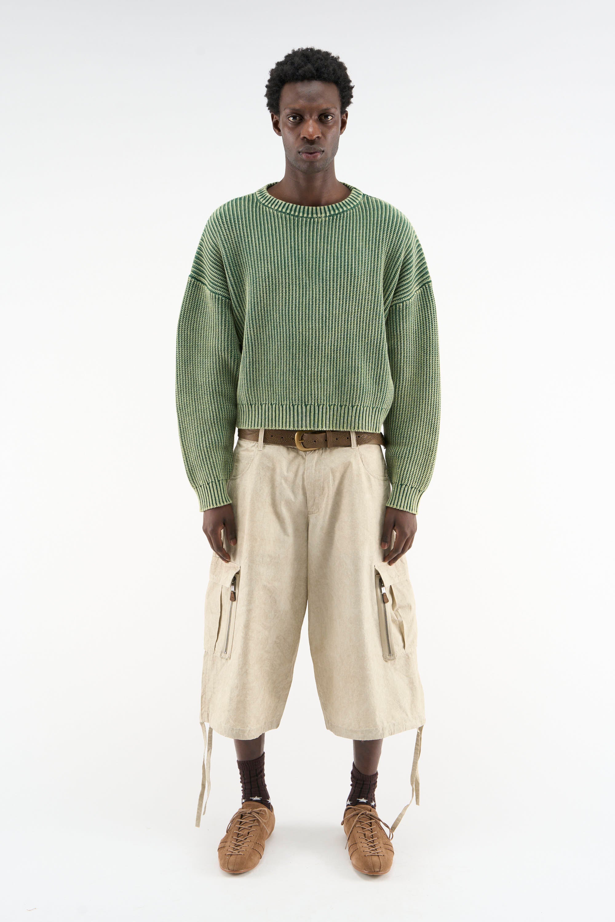 トップス scuffers short knit sweater Cindy Green Knit – Scuffers