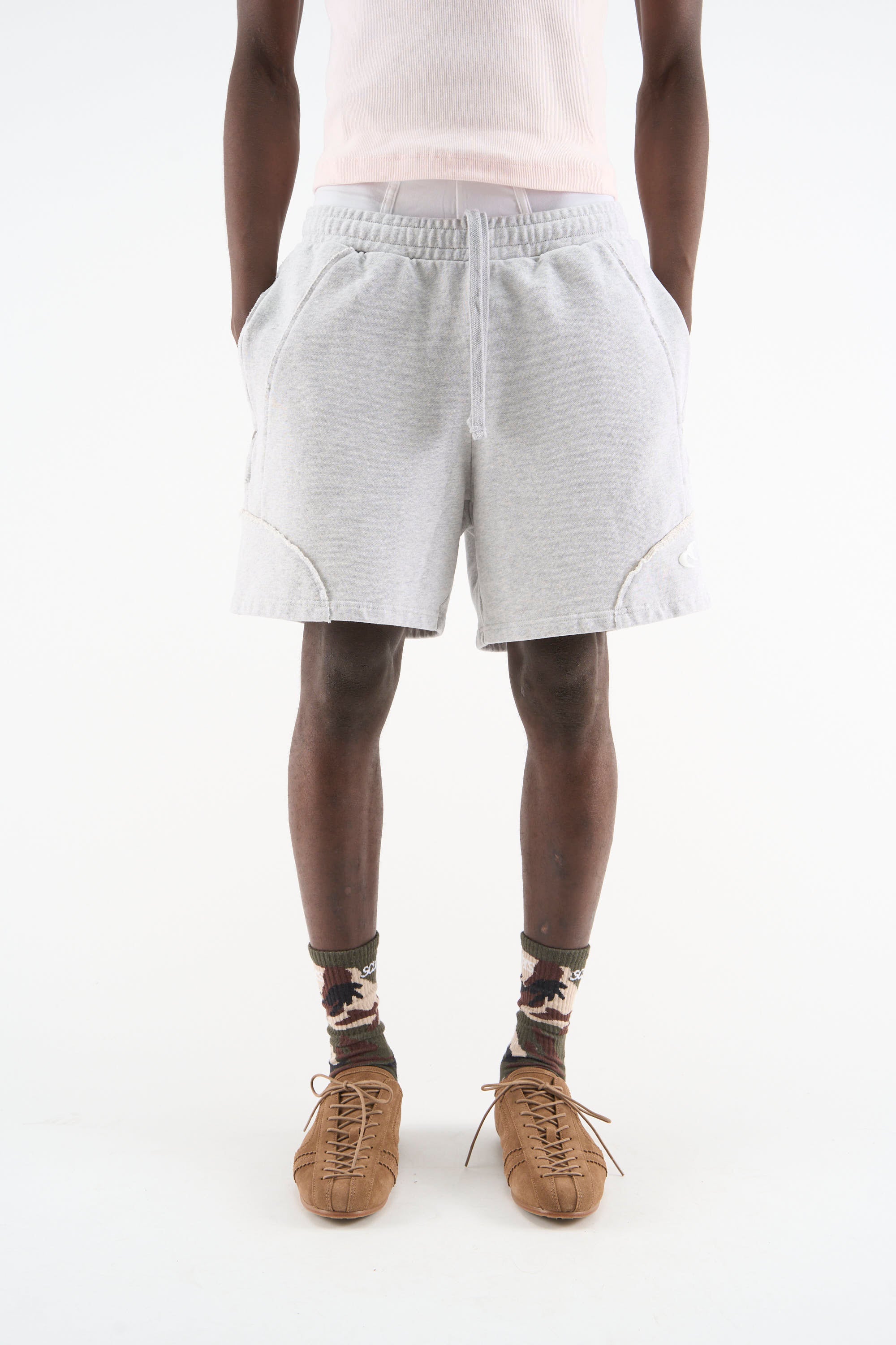 Couture Sport Grey Melange Shorts