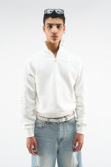 Bow Quarter Ecru Zip