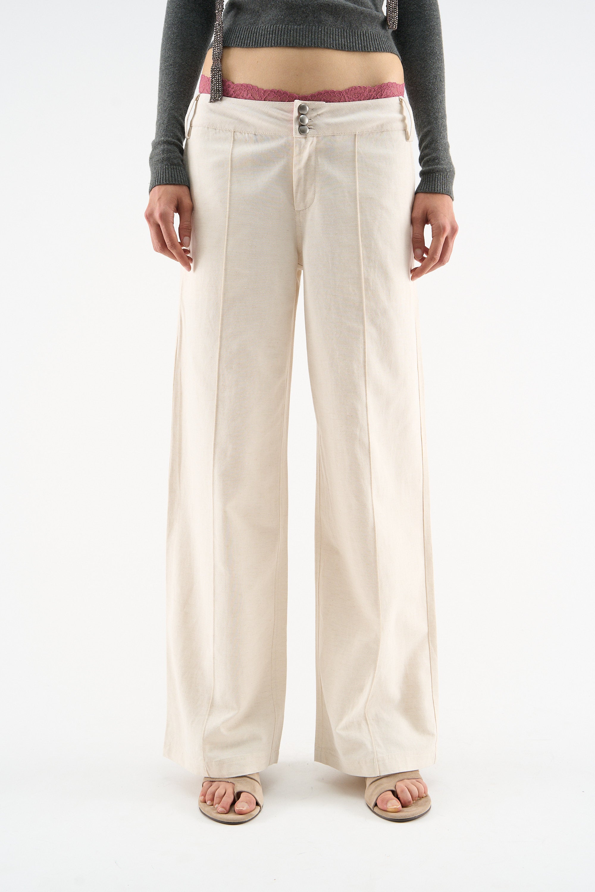 Summer Tailoring White Pants