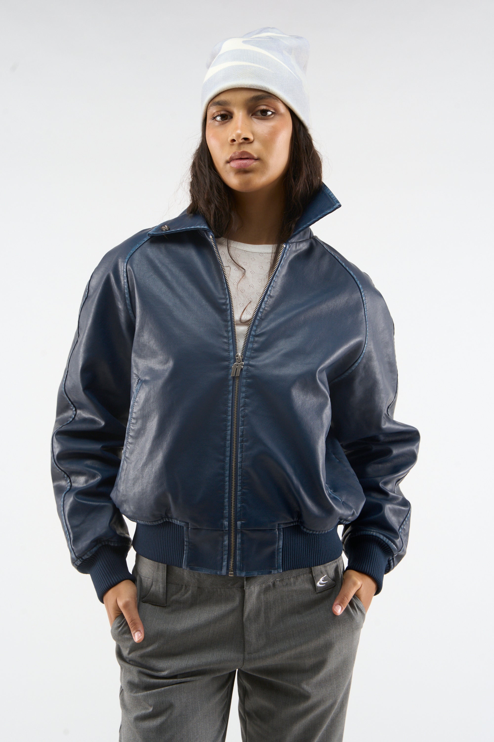 scuffers レザージャケット New Navy Raw Jacket – Scuffers