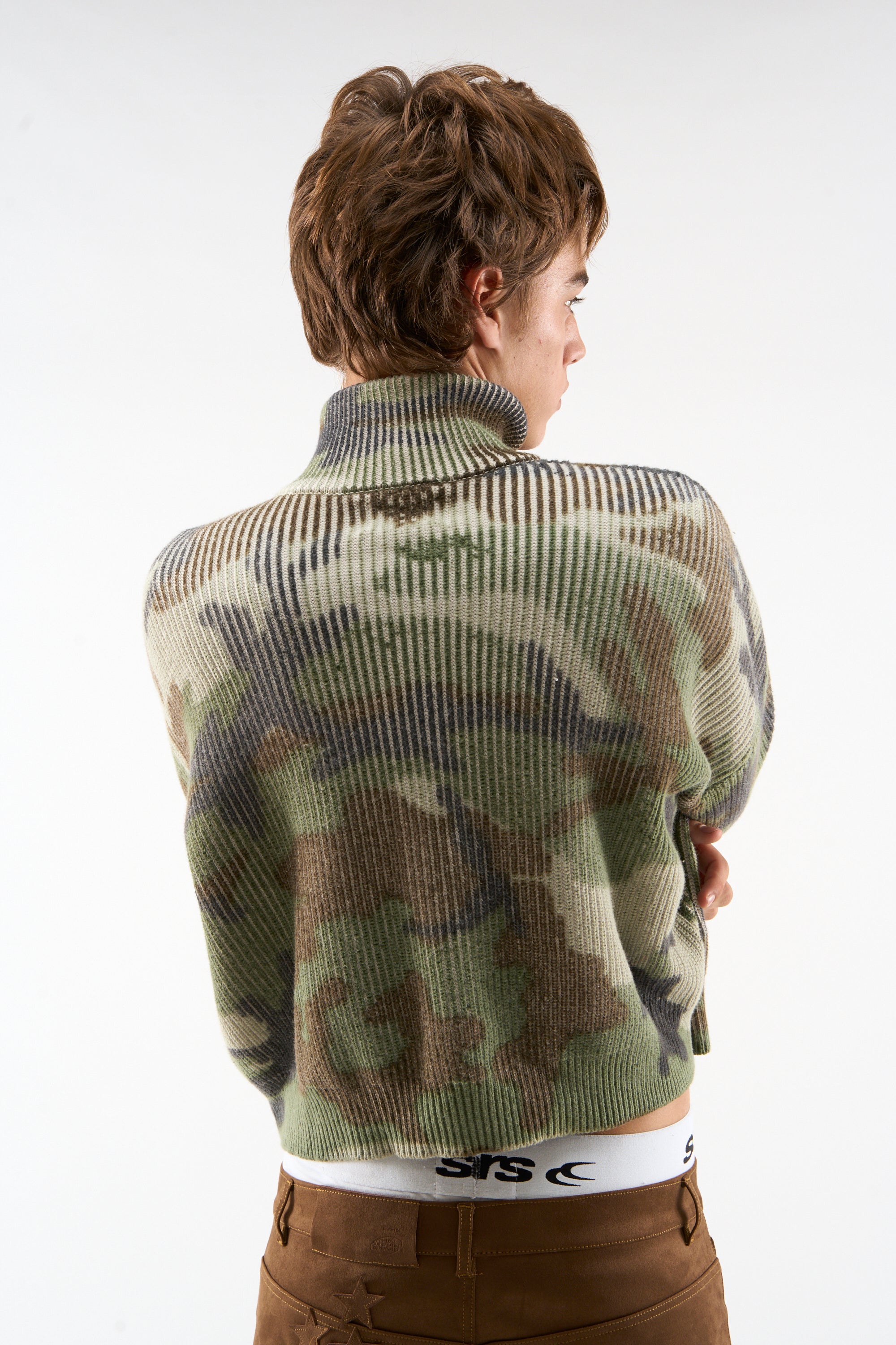 Ea Camo Knit Zipper