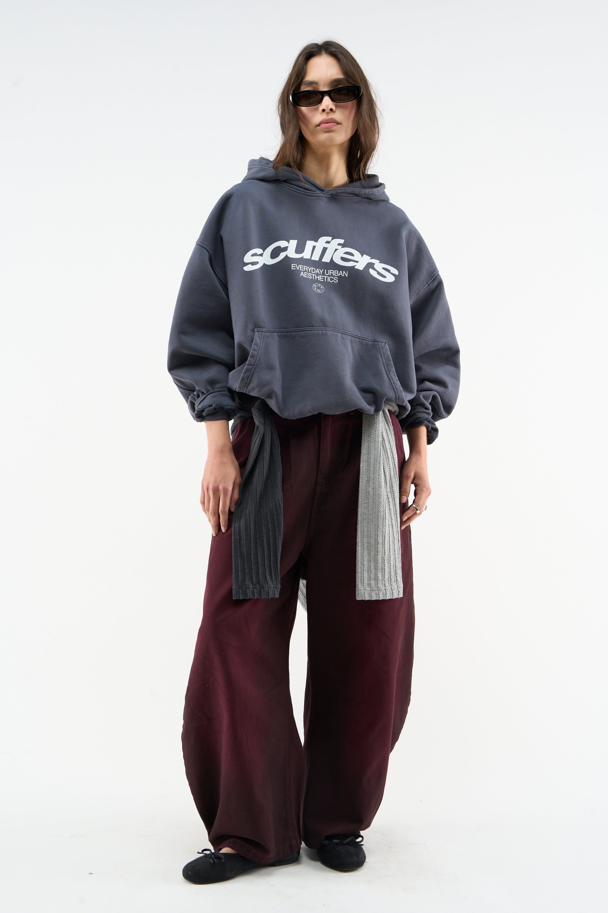 Iconic Blue Hoodie - Oversized Hoodie | Scuffers