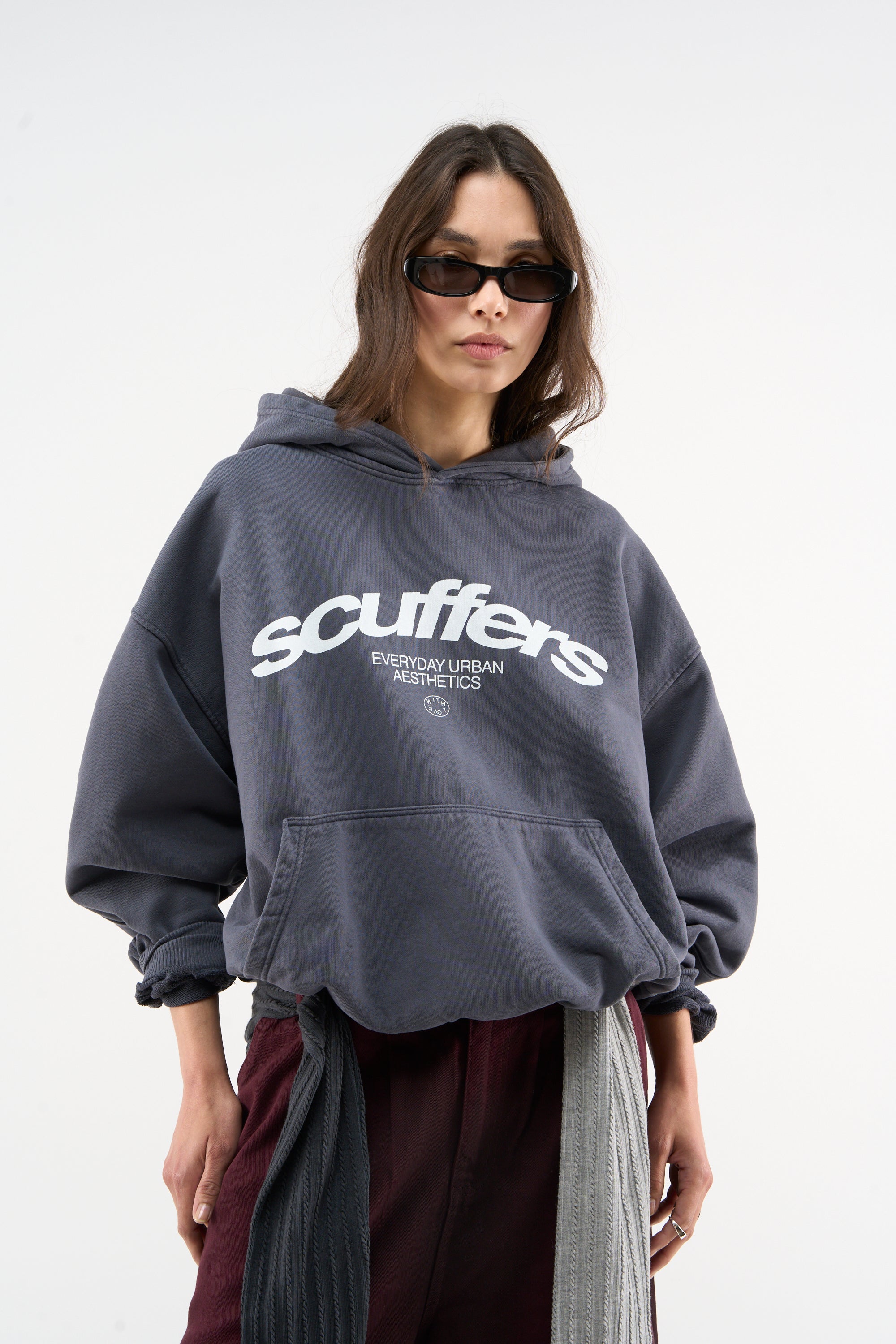 Iconic Blue Hoodie - Oversized Hoodie | Scuffers