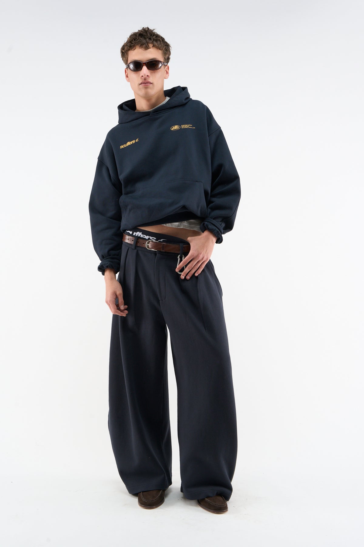 Shell Navy Blue Sweatpants – Scuffers