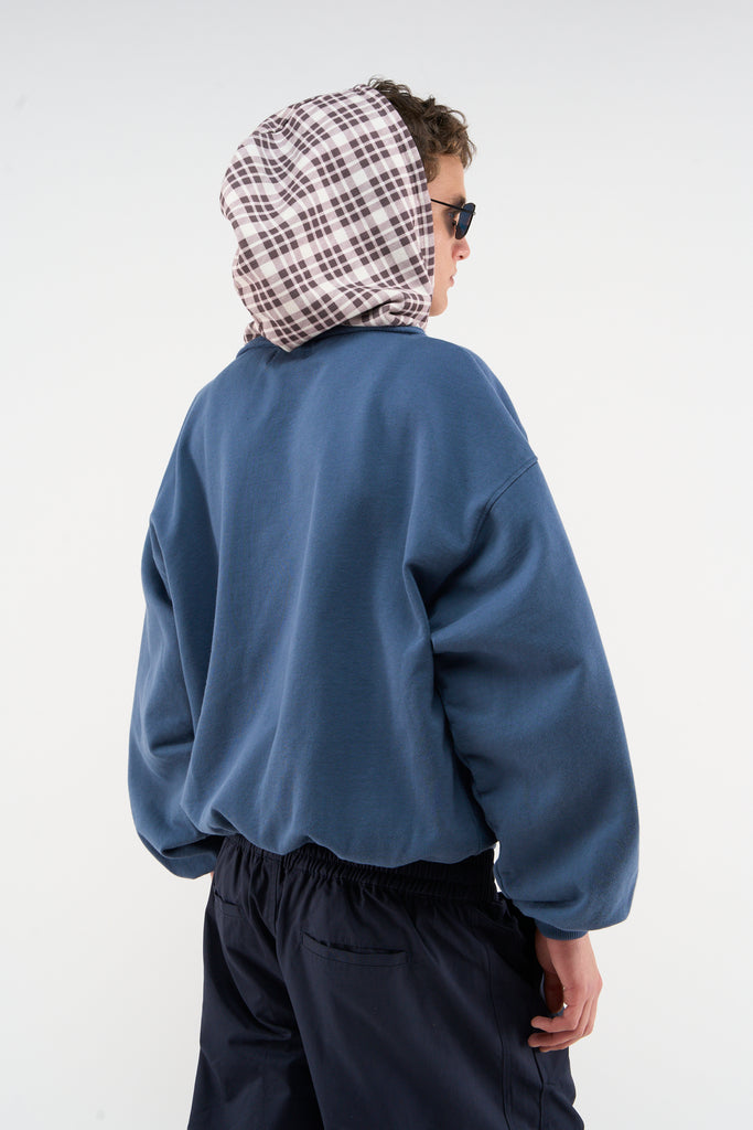 New Mask Navy Blue Zipper