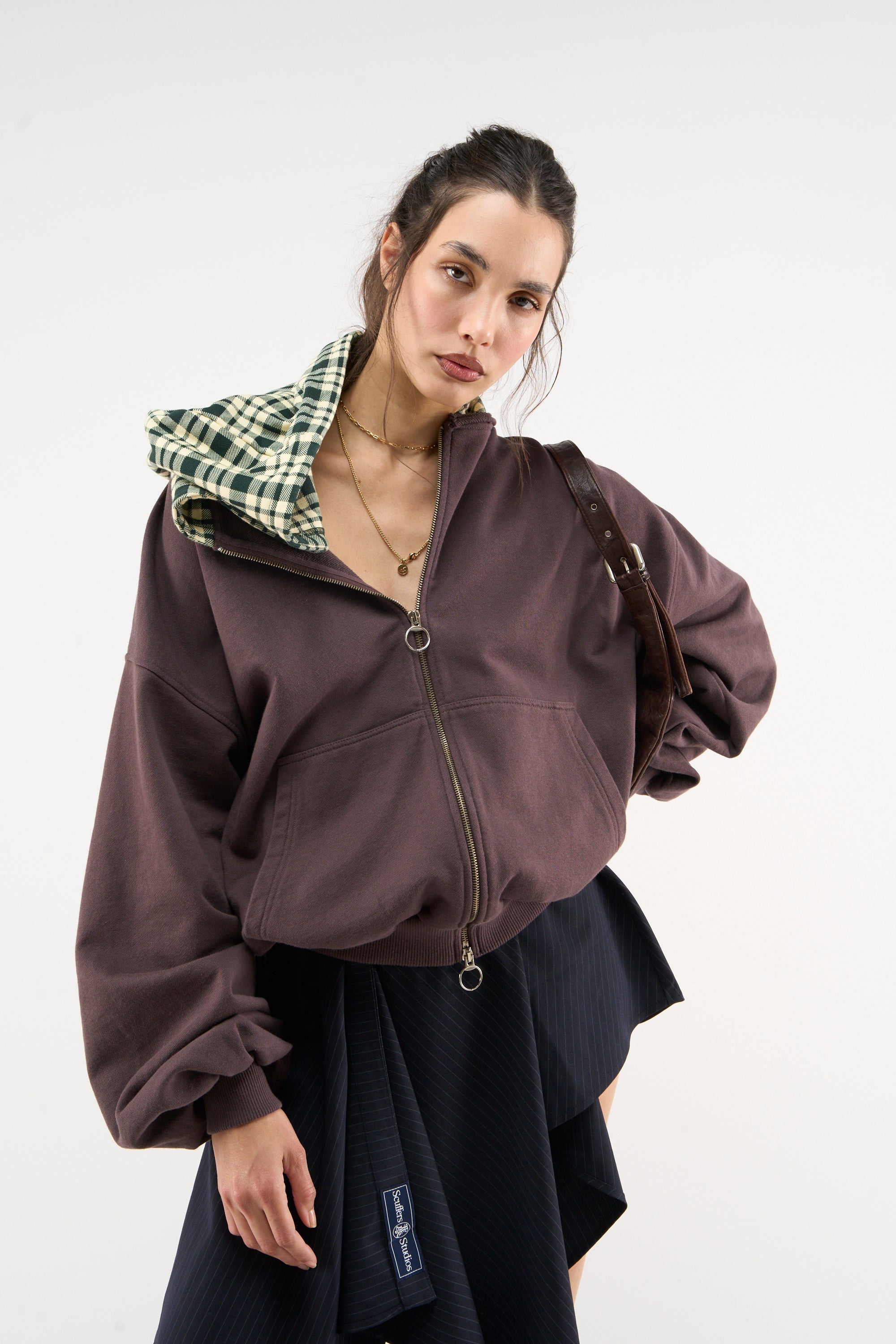 New Mask Brown  Zipper