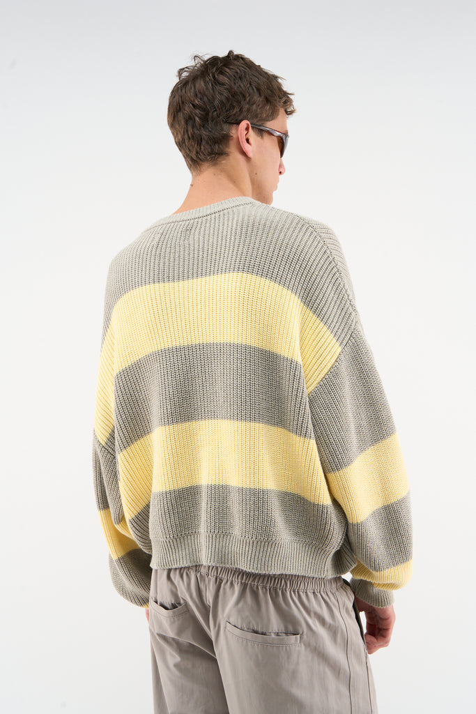 Hole Yellow & Grey Knit