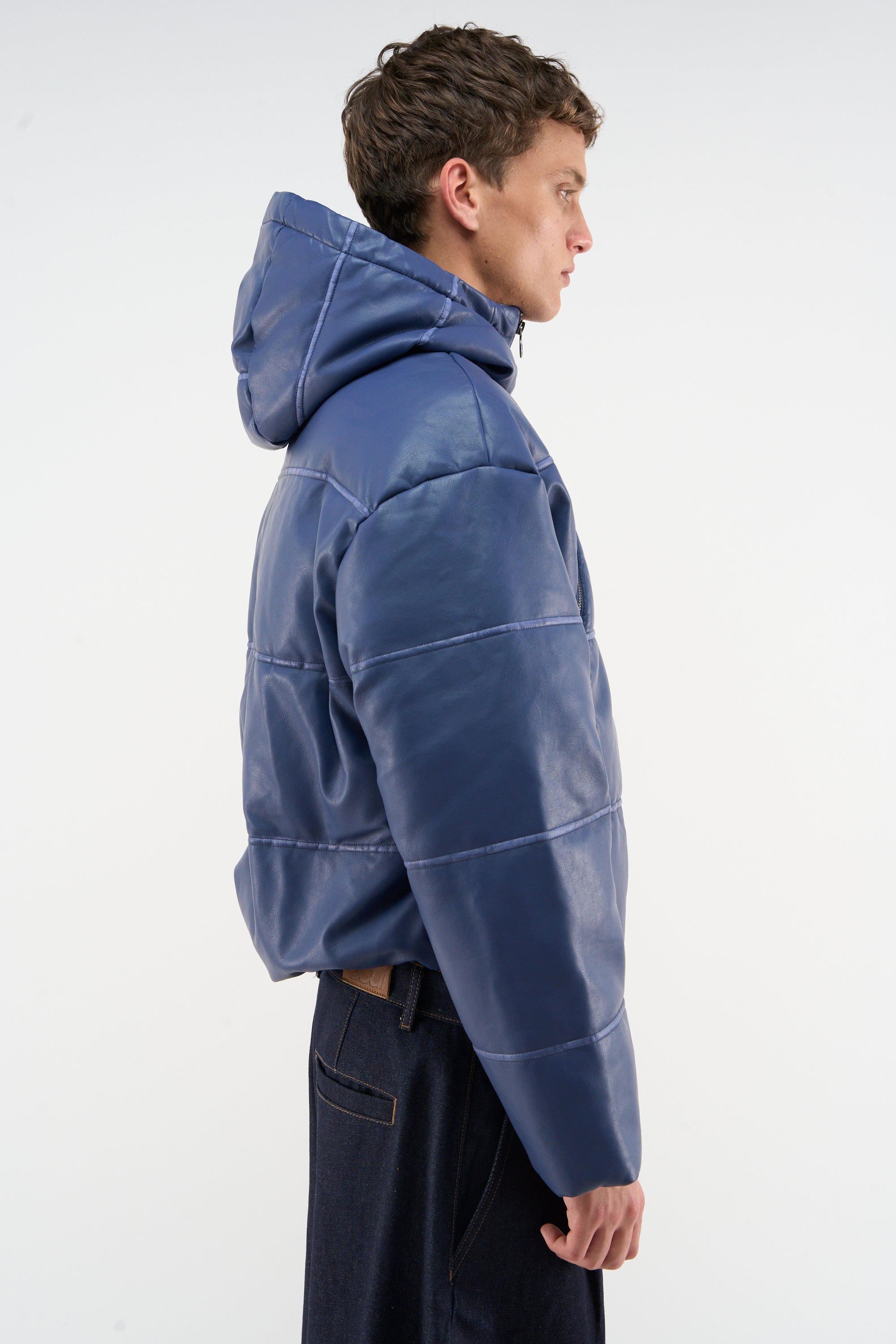 Raw Royal Blue Puffer Jacket
