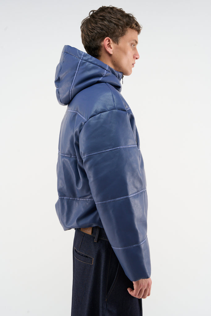 Raw Royal Blue Puffer Jacket