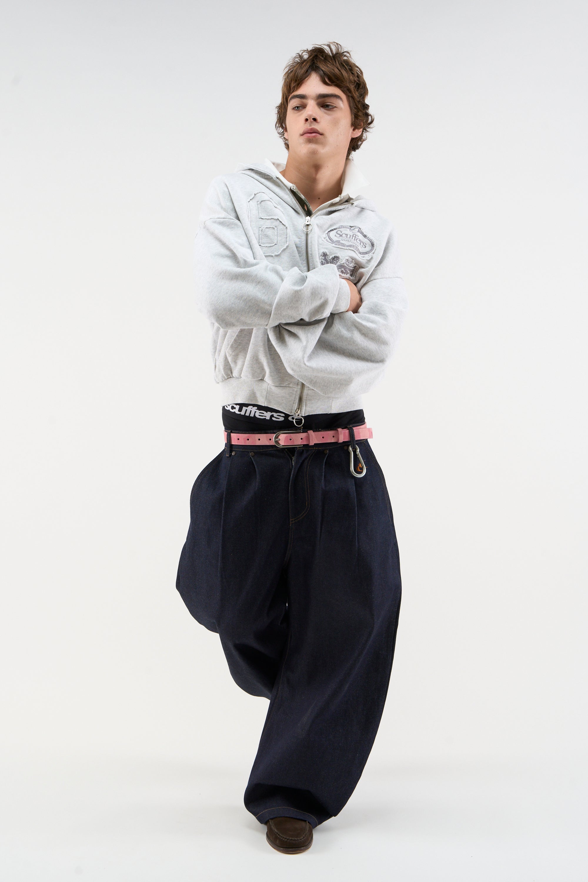 Jam Grey Melange Zipper