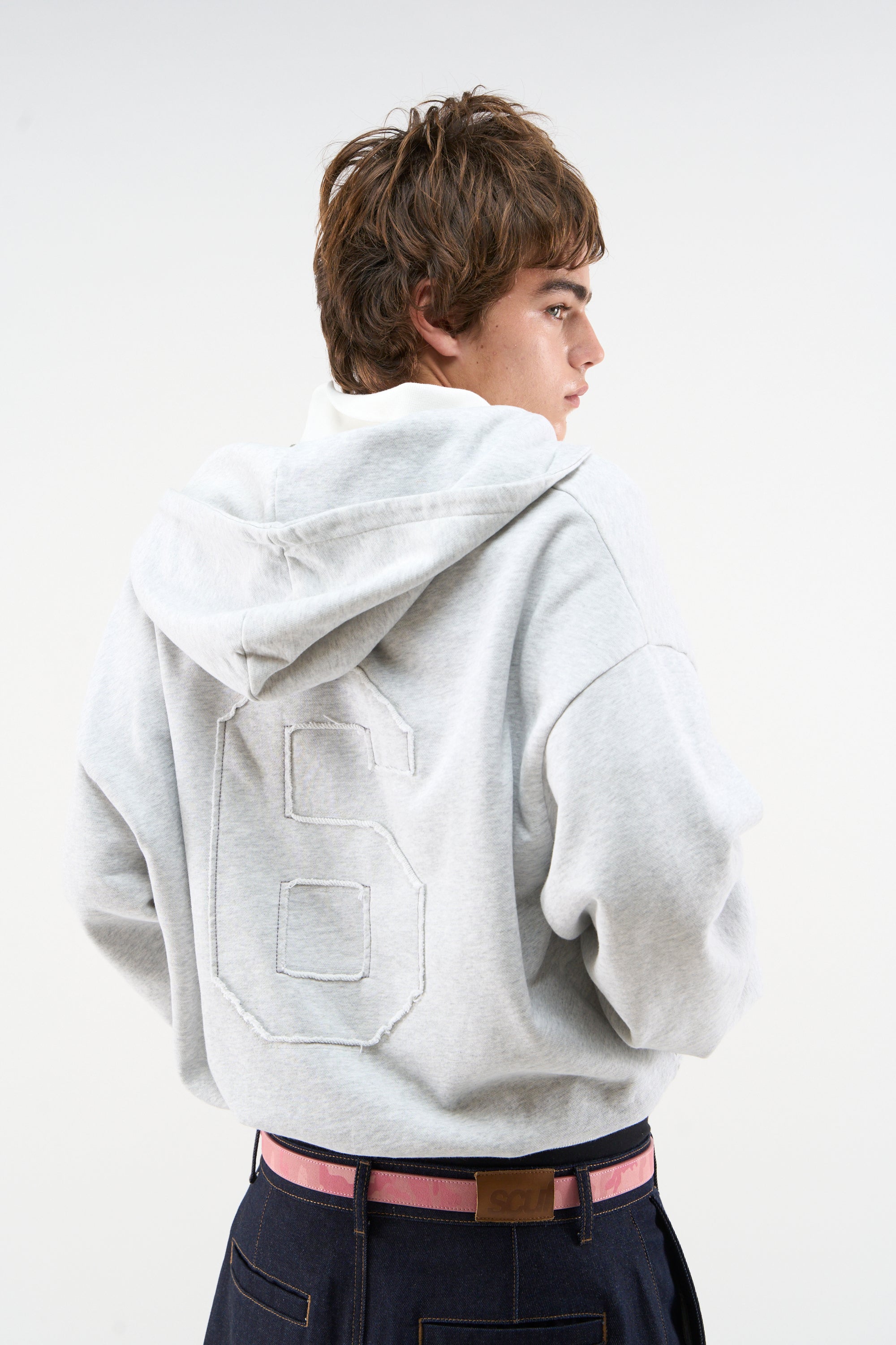 Jam Grey Melange Zipper