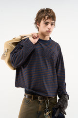 Raw Striped Brown Longsleeve