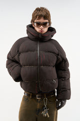 Marble Brown Puffer Jacket