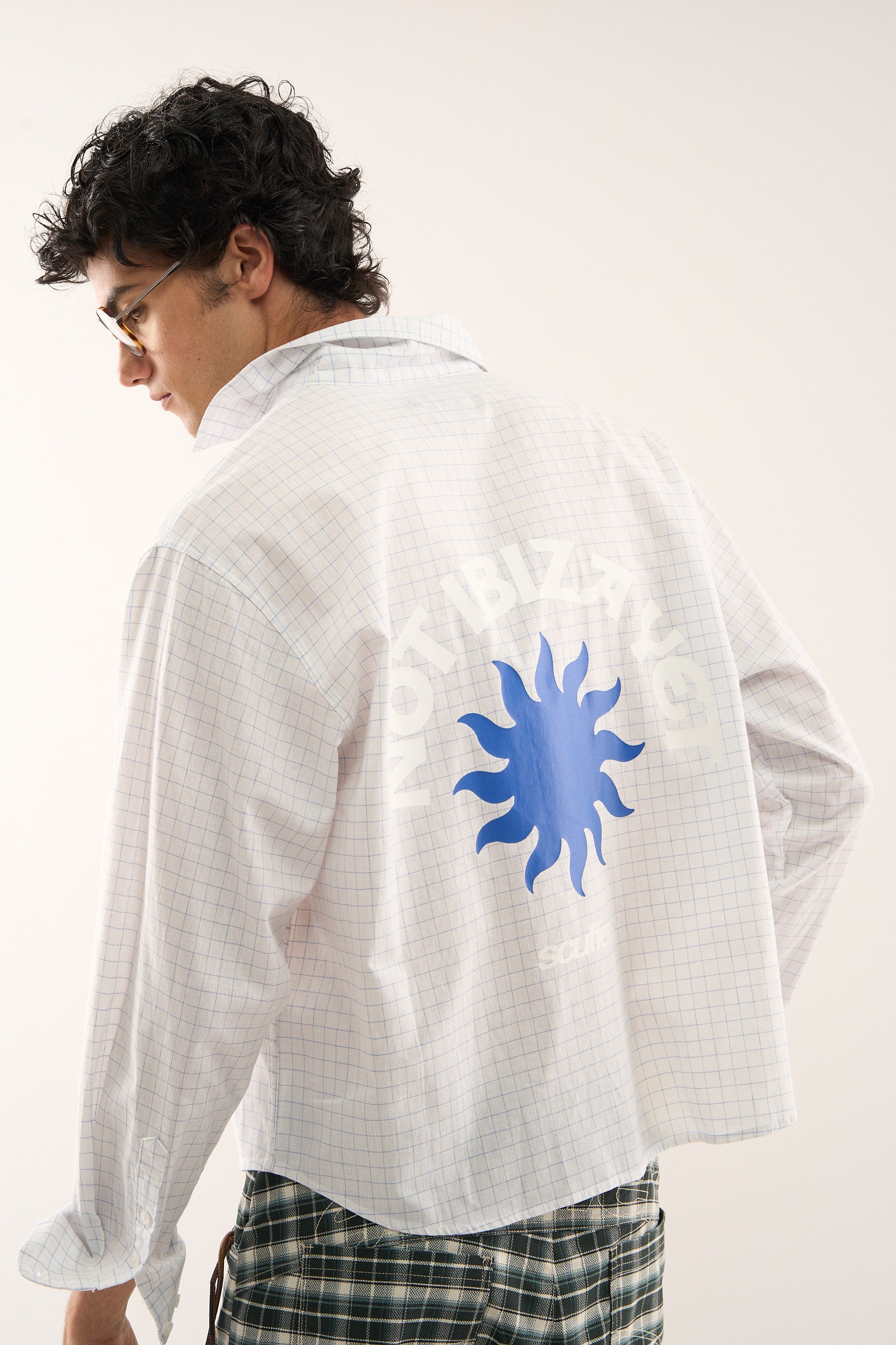 Twin  Checkered White Shirt