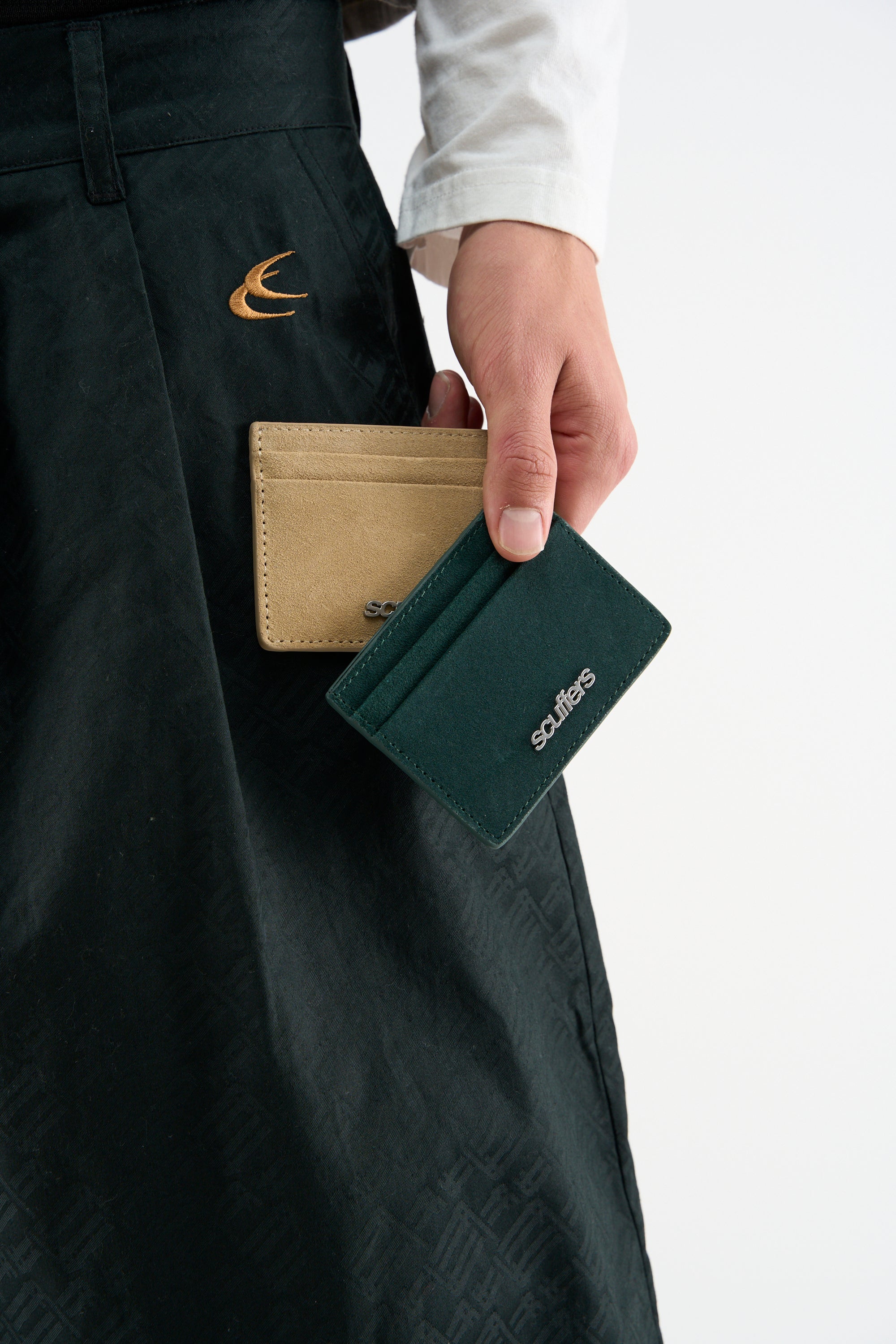 Suede Green Wallet