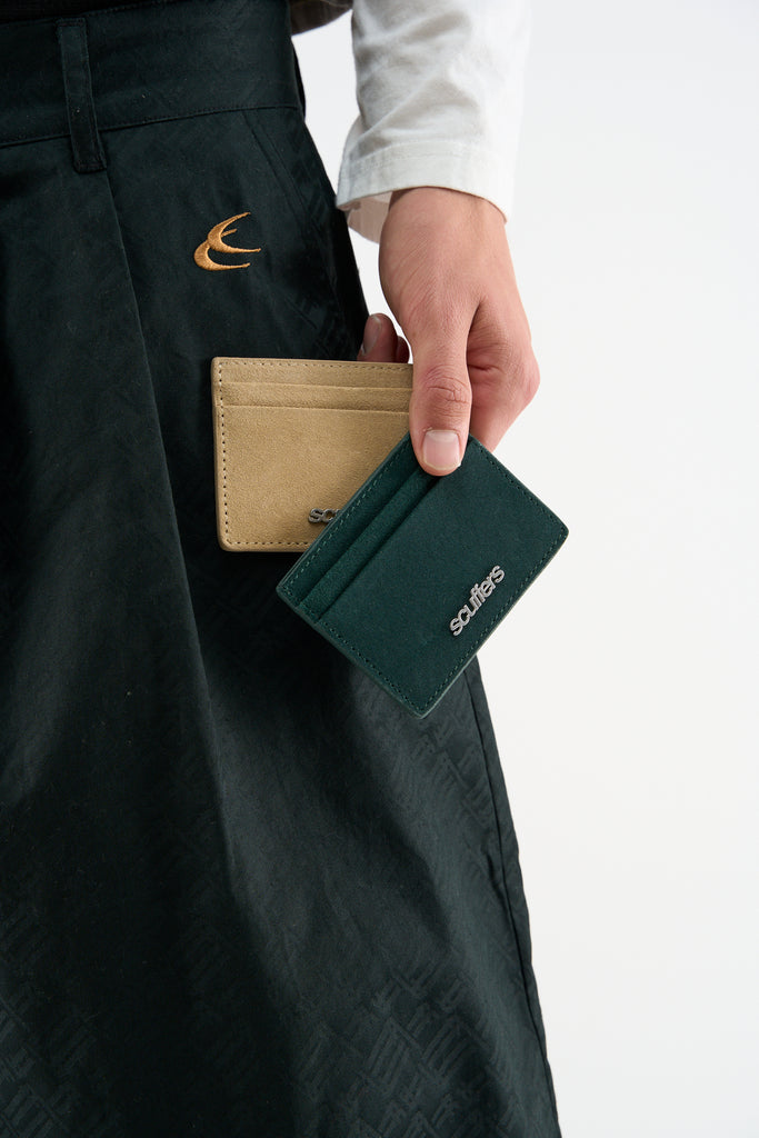 Suede Green Wallet