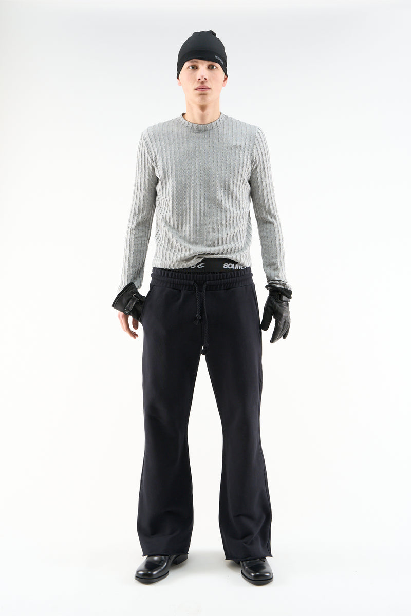 Flared Black Sweatpants