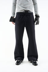 Flared Black Sweatpants