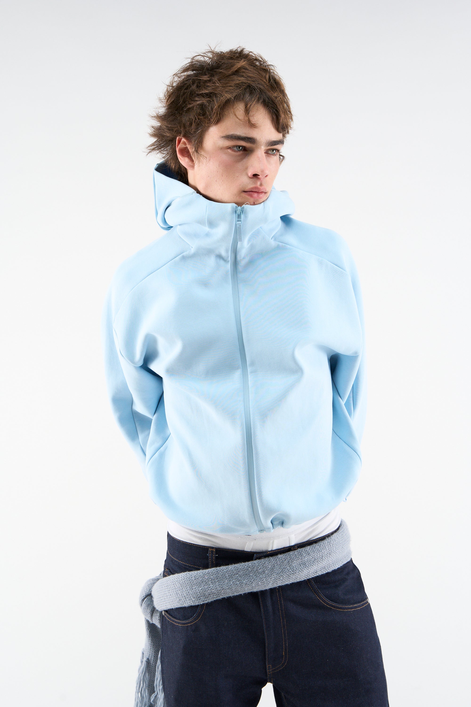 Tech Light Blue Zip