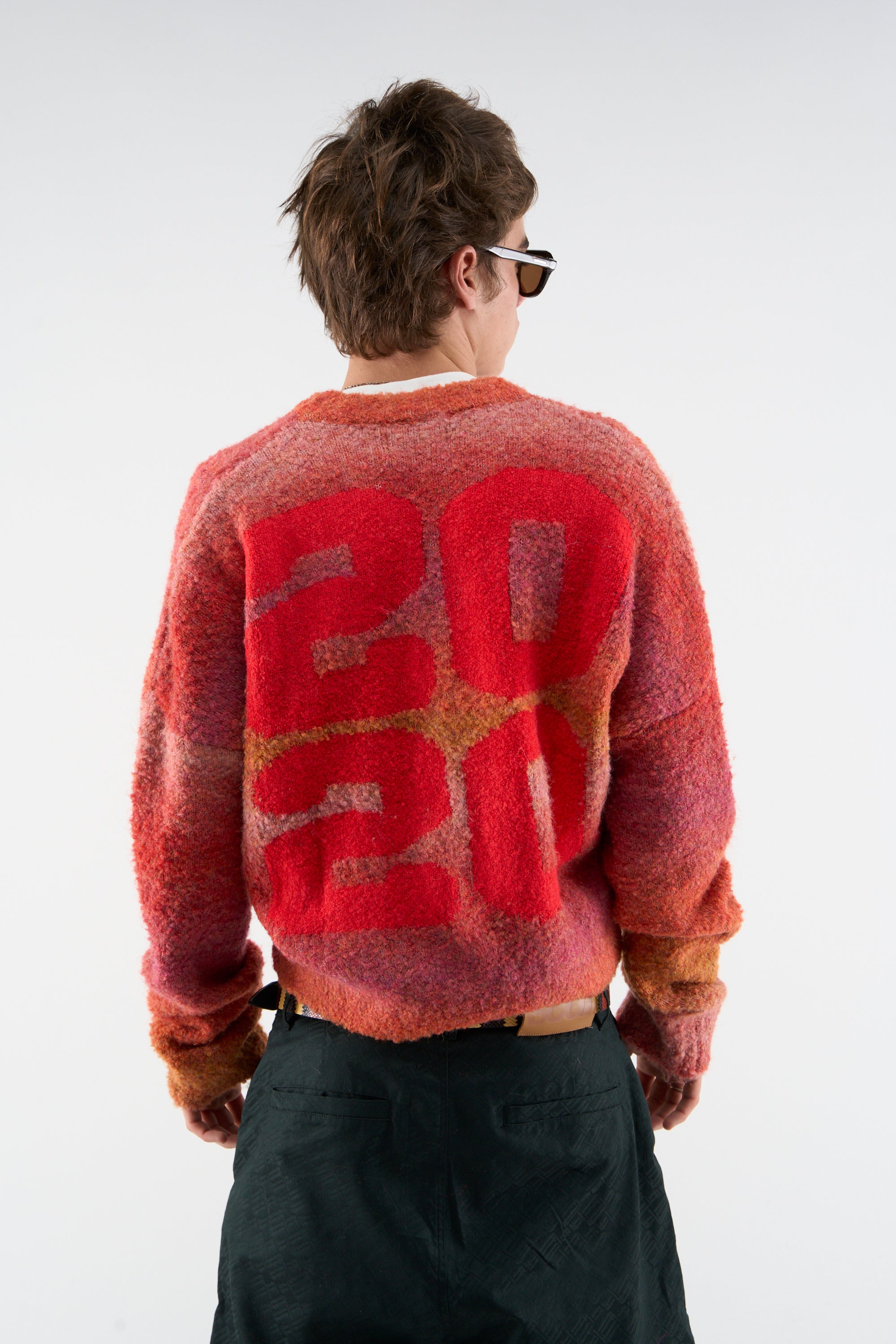 Quarter Red Zipper Knit