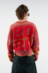 Quarter Red Zipper Knit